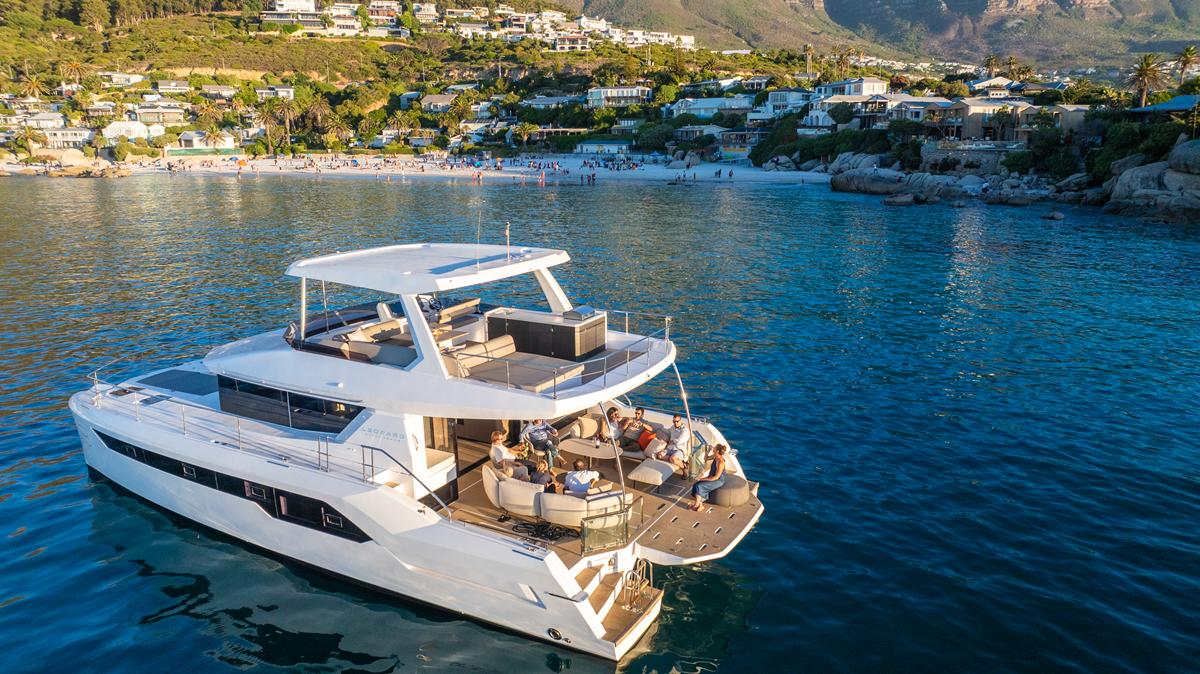 Leopard 53 Powercat interior upholstery